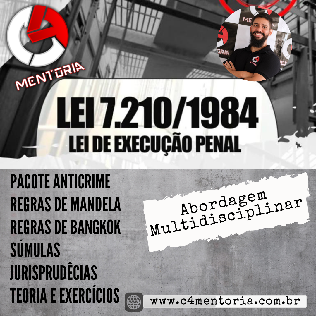 Lei nº 7 210 1984 Lei de Execução Penal em PDF C4 Mentoria